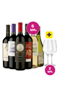 Kit 6 - Lançamentos Degustação + 2 Taças Cristal 765 mL Grátis - Oferta Insana