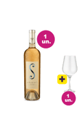 Kit Le Rosé De S. I.G.P. Méditerranée Rosé + Taça Cristal Premium 765 mL Grátis