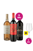 Kit 3 por 249 - Degustação Premium + Taça Cristal Premium 765 mL Grátis 