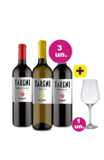 Kit 3 - Lançamento Tareni Degustação + Taça Cristal Premium 765 mL Grátis