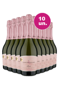 Kit 10 - Espumante Dancing Flame Brut Rosé - Oferta Insana Exclusiva