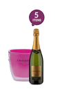 Pack Espumante Chandon Réserve Brut Colors Collection com 4 garrafas + Balde Rosa