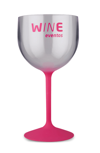 Taça de Gin Degradê Wine Eventos Rosa 560 mL