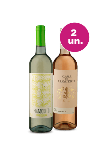 Kit 2 - Namorico Vinho Verde e Casa de Alqueria Rosé - Oferta Insana