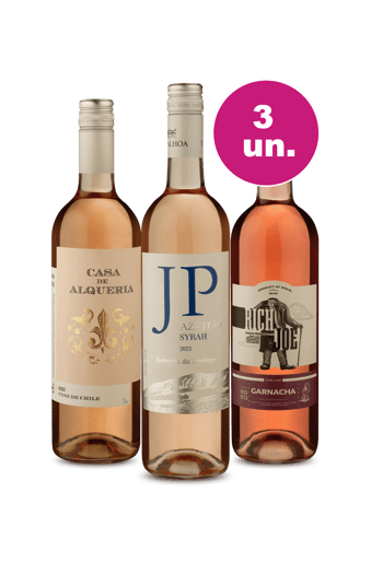 Kit 3 por 99 - Amor Rosé - Oferta Insana