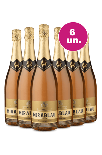 Kit 6 - Espumante Mirablau Rosé - Oferta Insana