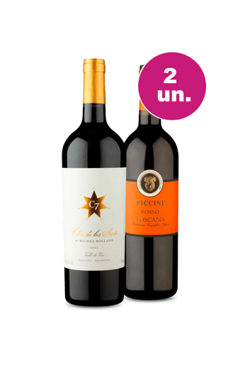 Kit 2 - Clos De Los Siete e Lançamento Piccini I.G.T - Oferta Flash