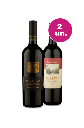 Kit 2 - V9 Gran Reserva e Lançamento Kaipú - Oferta Insana