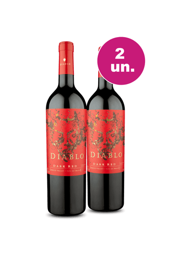 Kit 2 - Diablo Dark Red D.O. Valle Del Maule - Oferta Insana