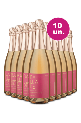 Kit 10 - Espumante Ballade By Miolo Rosé - Oferta Insana