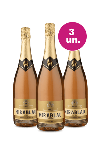 Kit 3 por 99 - Espumante Mirablau Rosé - Oferta Insana