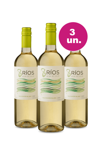 Kit 3 - Lançamento 8 Ríos Sauvignon Blanc