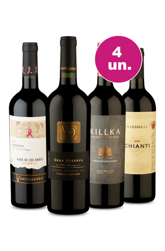 Kit 4 por 199 - Tintos Sommelier