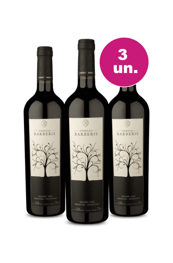 Kit 3 - Familia Barberis Malbec 2020