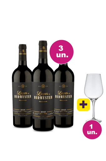 Kit 3 - Lançamento Lagar de Burmester Reserva + Taça Cristal Grátis