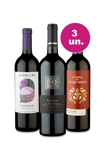 Kit 3 por 99 - V9 Reserva, Italiano Ambleri e Casa de Alqueria