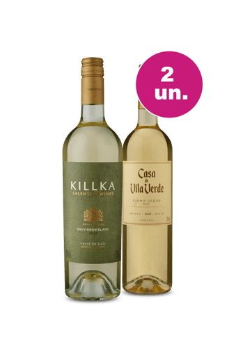 Kit 2 por 99 - Sallentein Killka Sauvignon Blanc e Casa de Vila Verde