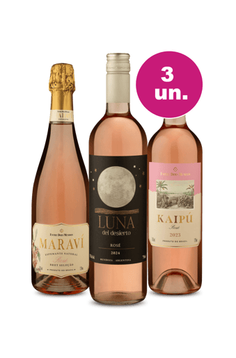 Kit 3 - Rosés Elegantes e Espumante Brut - Lançamento