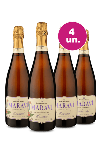 Kit 4 - Espumante Maraví Moscatel + Frete Grátis