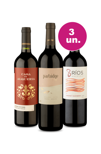 Kit 3 por 99 - Partridge Malbec e Campeões