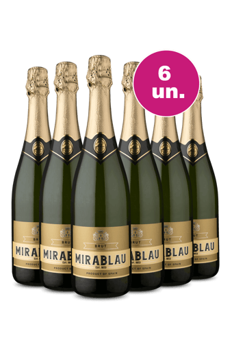 Kit 6 - Espumante Mirablau Brut - Oferta Insana