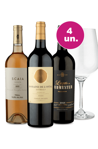 Kit 3 por 249 - Degustação Europremium + Taça Cristal Premium 765 mL Grátis 