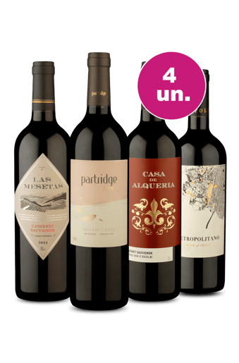 Kit 4 - Cabernet Sauvignon Degustação - Oferta Insana