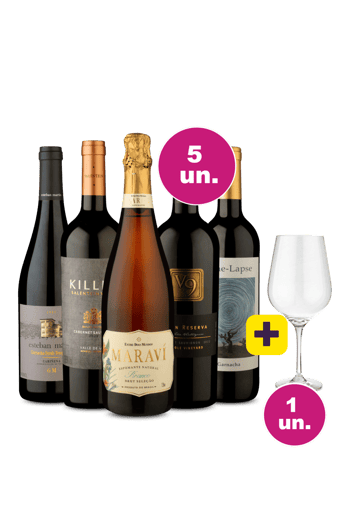 Kit 5 por 249 - Paladar Apurado + Taça Cristal Premium 765 mL Grátis 