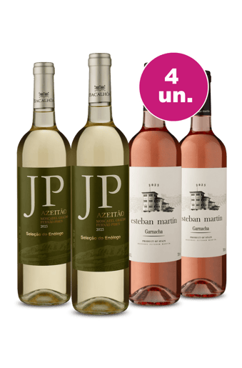 Kit 4 - JP Azeitão Branco e  Esteban Martín Rosé