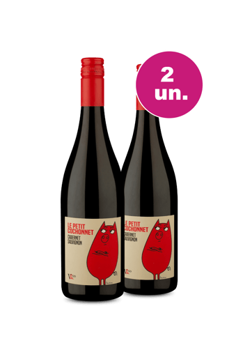 Kit 2 - Le Petit Cochonnet Cabernet Sauvignon - Oferta Insana