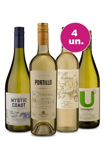 Kit 4 por 199 - Vinhos Brancos de Qualidade