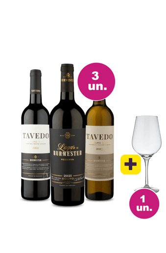 Kit 3 - Lançamentos Lagar de Burmester e Tavedo + Taça Cristal Grátis