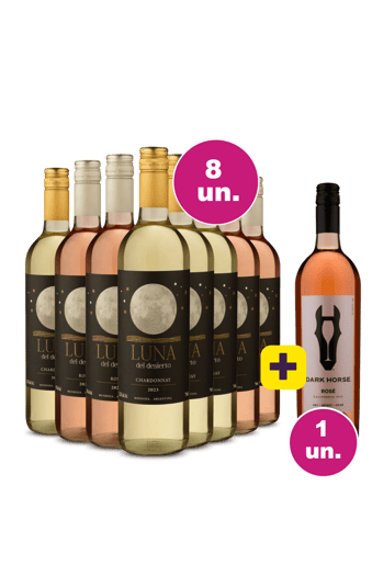 Kit 8 - Luna Del Desierto Refrescantes + Dark Horse Rosé 2019 Grátis