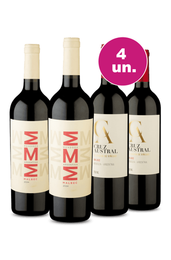 Kit 4 - Hermanos Argentinos Malbec