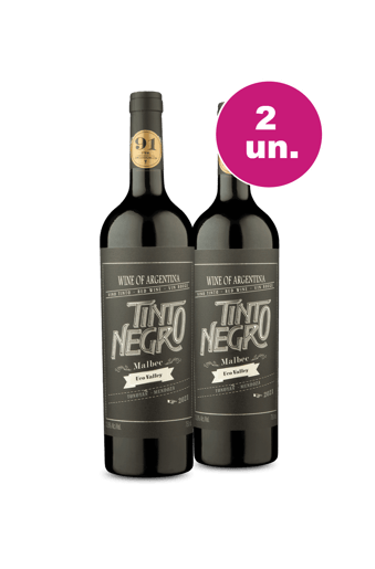 Kit 2 - Tinto Negro Malbec Uco Valley - Oferta Insana